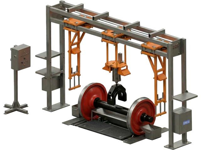 Позиция неразрушающего контроля колесных пар железнодорожных вагонов ПНК-01