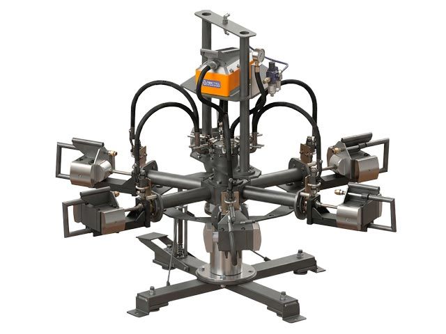 Установка силового нагружения корпусов букс УСН-6-К